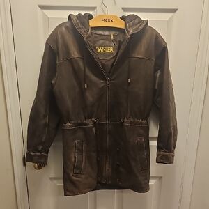 VINTAGE Danier Dark Brown Leather Jacket